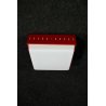 LAMPADA da SOFFITTO PLAFONIERA Stilnovo CEILING LAMP MODERNARIATO ROSSO BIANCO