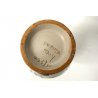 VASO BIANSATO CERAMICA SMALTATA DERUTA  DISEGNO EGIZIO NUMERATO ITALY anni '60