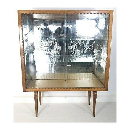 ANTICO MOBILE BAR ANNI 40 PAOLO BUFFA SPECCHI EPOCA VINTAGE VETRINA DECORATO OLD