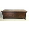 ANTICA CASSAPANCA LEGNO NOCE 1800 GAMBE FERINE PANCA BAULE SCOMPARTO INTERNO