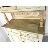 CREDENZA SHABBY CHIC DECAPATA LEGNO MASSELLO ALZATA EPOCA DIPINTA 1900 CUCINA