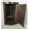 ANTICA PICCOLA ANGOLIERA LEGNO MASSELLO NOCE CANTONALE MOBILE OLD 900 EPOCA 