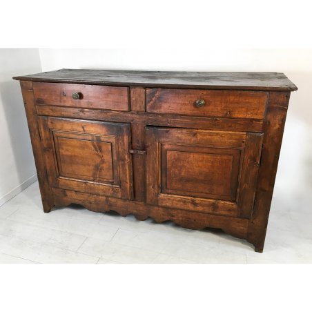 Credenza rustica in legno di abete, 1800