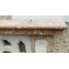 ANTICO ALTARE VINTAGE CHIESA BALAUSTRA MARMO ROSA E BIANCO DESIGN OLD MESSA 900