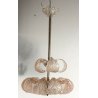 LAMPADARIO MURANO ROSA FOGLIE BAROVIER E TOSO VINTAGE VETRO GLASS MODERNARIATO 