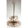 LAMPADARIO MURANO ROSA FOGLIE BAROVIER E TOSO VINTAGE VETRO GLASS MODERNARIATO 