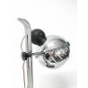 LAMPADA TAVOLO DESIGN ATTR. GOFFREDO REGGIANI METALLO CROMATO VINTAGE SPACE AGE
