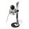 LAMPADA TAVOLO DESIGN ATTR. GOFFREDO REGGIANI METALLO CROMATO VINTAGE SPACE AGE