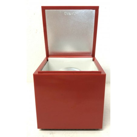 LAMPADA CINI E NILS CUBOLUCE ABAT JOURE MILANO ROSSO LAMPADA DA TAVOLO ITALIA 