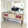 CREDENZA SPECCHIERA DESIGN UMBERTO MASCAGNI VINTAGE SIDEBOARD MIRROR CABINET