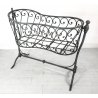 Culla d'epoca in ferro battuto