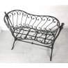Culla d'epoca in ferro battuto