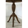 ANTICO TAVOLO ROTONDO 4 GAMBE INTARSIATO COFFE TABLE DA GIOCO SALA 1800 NOCE OLD