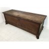 ANTICA CASSAPANCA LEGNO NOCE 1800 GAMBE FERINE PANCA BAULE SCOMPARTO INTERNO