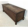 ANTICA CASSAPANCA LEGNO NOCE 1800 GAMBE FERINE PANCA BAULE SCOMPARTO INTERNO