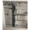 ANTICA STAMPA PIRANESI G. BATTISTA ROMA EPOCA ACQUAFORTE SEPOLCRO POBLICIO 1800
