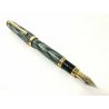PENNA STILOGRAFICA CORPO LEGNO DIPINTO PENNINO IRIDIUM VINTAGE FOUNTAIN PEN