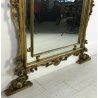 ANTICA SPECCHIERA SPECCHIO FOGLIA ORO LEGNO SCOLPITO VETRO EPOCA 1800/900 OLD 
