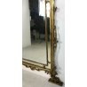 ANTICA SPECCHIERA SPECCHIO FOGLIA ORO LEGNO SCOLPITO VETRO EPOCA 1800/900 OLD 