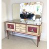 CREDENZA SPECCHIERA DESIGN UMBERTO MASCAGNI VINTAGE SIDEBOARD MIRROR CABINET