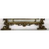 ANTICA SPECCHIERA SPECCHIO FOGLIA ORO LEGNO SCOLPITO VETRO EPOCA 1800/900 OLD 