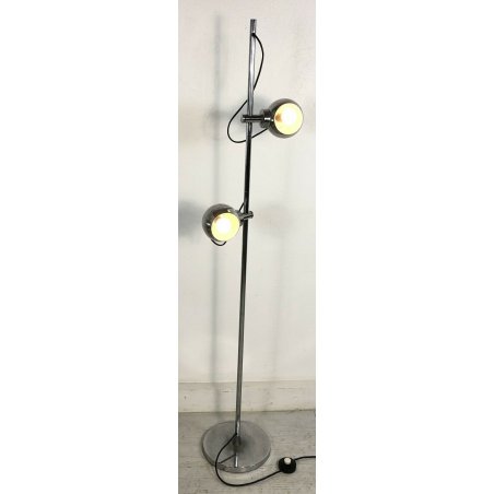 LAMPADA PAVIMENTO DESIGN STILUX CROMATA VINTAGE MEGNETICA REGOLABILE ANNI 60 