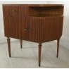 COPPIA COMODINI DESIGN PAOLO BUFFA VINTAGE LEGNI MISTI ORIGINALI ANNI 60 OTTONE