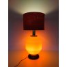 ANTICA LAMPADA TAVOLO DESIGN STILNOVO ARANCIONE 2 LIVELLI MADE ITALY EPOCA 1970