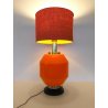 ANTICA LAMPADA TAVOLO DESIGN STILNOVO ARANCIONE 2 LIVELLI MADE ITALY EPOCA 1970