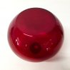 VASO BOCCIA TAPPO VETRO SOFFIATO ROSSO MURANO DESIGN BOCCETTA VASETTO VINTAGE