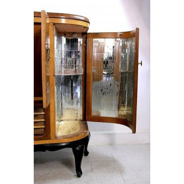 Mobile giradischi Art Deco SIEMENS OLAP MILANO dispensa Anni 30 portavinili