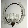 LAMPADARIO MURANO TRASPARENTE BAROVIER E TOSO VINTAGE VETRO GLASS MODERNARIATO 