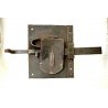 ANTICA GRANDE SERRATURA CHIAVE ferro battuto 600 FUNZIONANTE DOOR LOCK IRON KEY 