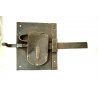 ANTICA GRANDE SERRATURA CHIAVE ferro battuto 600 FUNZIONANTE DOOR LOCK IRON KEY 