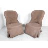 Poltrone Bergere in velluto champagne