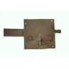 ANTICA GRANDE SERRATURA CATENACCIO CHIAVE ferro battuto 600 DOOR LOCK IRON KEY 