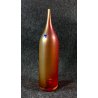 BOTTIGLIA LEONARDO DESIGN VETRO SOFFIATO VINTAGE ARTIGIANALE HANDMADE EPOCA 1960