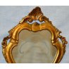 COPPIA ANTICA SPECCHIERA DORATA epoca 900 LIBERTY LUME OLD GOLDEN MIRROR LAMPADA