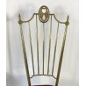 ANTICA COPPIA SEDIE POLTRONE GAETANO DESCALZI ITALIA CHIAVARI BRASS CHAIR PURPLE
