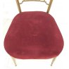 ANTICA COPPIA SEDIE POLTRONE GAETANO DESCALZI ITALIA CHIAVARI BRASS CHAIR PURPLE