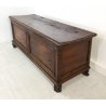 ANTICA CASSAPANCA 1700 LEGNO PLANCE NOCE MASSELLO SCOLPITA EPOCA PANCA BAULE