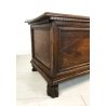 ANTICA CASSAPANCA 1700 LEGNO PLANCE NOCE MASSELLO SCOLPITA EPOCA PANCA BAULE