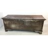ANTICA CASSAPANCA 1700 LEGNO PLANCE NOCE MASSELLO SCOLPITA EPOCA PANCA BAULE