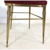ANTICA COPPIA SEDIE POLTRONE GAETANO DESCALZI ITALIA CHIAVARI BRASS CHAIR PURPLE