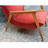 ANTICA POLTRONA IMBOTTITA SEDIA PALISSANDRO SALA CAMERA CHAIR DESIGN ICO PARISI