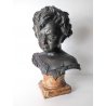ANTICO BUSTO BRONZO BAMBINO LACRIME PIANTO STILE MEDARDO ROSSO SCULTURA STATUA