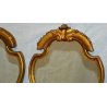 COPPIA ANTICA SPECCHIERA LIBERTY DORATA epoca 900 LUME OLD GOLDEN MIRROR LAMPADA