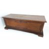 ANTICA CASSAPANCA OTTOCENTO LEGNO NOCE MASSELLO EPOCA 800 PANCA BAULE ORIGINALE