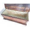 ANTICA CASSAPANCA OTTOCENTO LEGNO NOCE MASSELLO EPOCA 800 PANCA BAULE ORIGINALE
