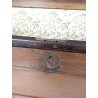 ANTICA CASSAPANCA OTTOCENTO LEGNO NOCE MASSELLO EPOCA 800 PANCA BAULE ORIGINALE